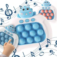 Zabawki zręcznościowe - WOOPIE Gra POP IT Elektryczna Antystresowa Zręcznościowa Dinozaur Niebieski - miniaturka - grafika 1