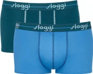 Majtki męskie - Sloggi męskie hipster 2-pack - Start Hipster C2P box, bokserki, bawełna niebieski M - miniaturka - grafika 1