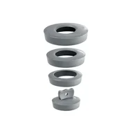 Korki do umywalek - Korek spustowy DO ZLEWOZMYWAKA I UMYWALKI SZARY 36 mm-58 mm WIRQUIN - miniaturka - grafika 1