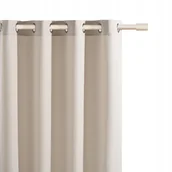 Zasłony - Zasłona 180x250 Na Przelotkach Aura jasny beż - miniaturka - grafika 1