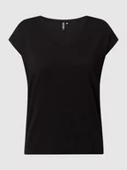 Koszulki i topy damskie - T-shirt z efektowną przędzą model ‘Billo’ - miniaturka - grafika 1