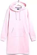 Sukienki - GANT Damska bluza z kapturem, z zamkiem błyskawicznym, sukienka, różowy., L - miniaturka - grafika 1