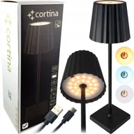 Lampy stojące - NOWOCZESNA LAMPA LED LAMPKA STOŁOWA NOCNA BIURKOWA USB BEZPRZEWODOWA - miniaturka - grafika 1