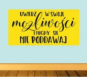 Pomoce naukowe - Kolorowa naklejka ścienna: Uwierz w swoje możliwości - miniaturka - grafika 1