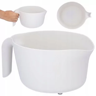 Miska plastikowa do mieszania kuchenna 3l biała - Miski i półmiski - miniaturka - grafika 1