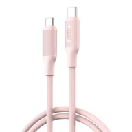 Kable USB - XO kabel NB-Q265B PD USB-C - USB-C 1,0m 60W różowy - miniaturka - grafika 1
