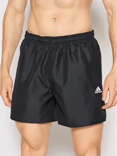 Kąpielówki męskie - Adidas Szorty kąpielowe Solid GQ1081 Czarny Regular Fit - grafika 1