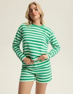 Piżamy damskie - Piżama damska długi rękaw Kelley Bloovii zielony M - miniaturka - grafika 1