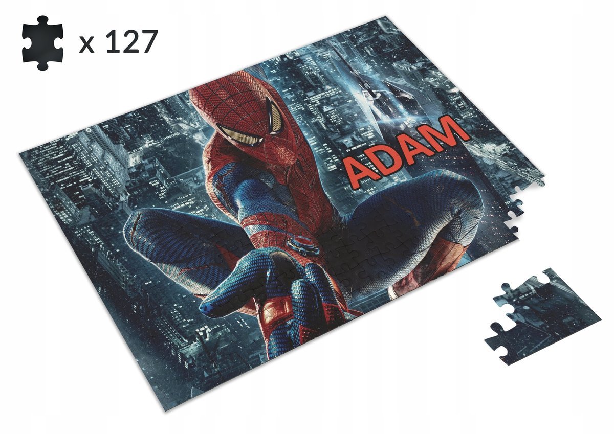 Puzzle Spider-Man Avengers + Imię Dziecka Prezent