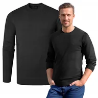 Swetry męskie - SWETER Męski Klasyczny Jednokolorowy Gładki Basic CZARNY M Pako Jeans - miniaturka - grafika 1