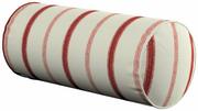 Poduszki dekoracyjne - Poduszka wałek prosty, ecru tło, czerwone paski, Ø16  40 cm, Avinon - miniaturka - grafika 1