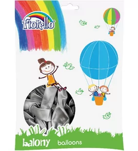 Balony Metal 12" srebrny 100szt) FIORELLO - Balony i akcesoria - miniaturka - grafika 1