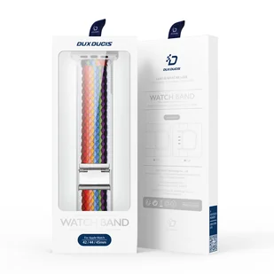 Dux Ducis Strap (Mixture II Version) pasek Apple Watch SE, 8, 7, 6, 5, 4, 3, 2, 1 (41, 40, 38 mm) pleciona opaska bransoleta pale stripes - Akcesoria do smartwatchy - miniaturka - grafika 5