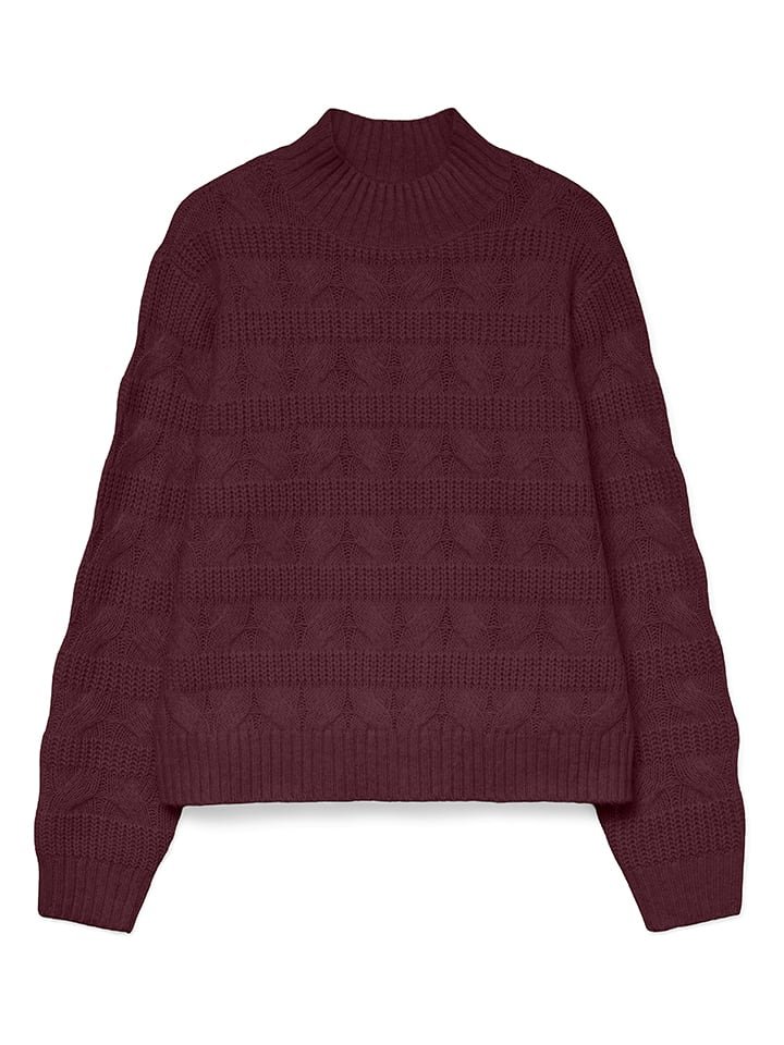 Vero Moda Sweter w kolorze ciemnofioletowym