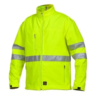 Kurtka ROBOCZA odblaskowa BHP Polar SOFTSHELL HV ŻÓŁTA ROZM L - Odzież robocza - miniaturka - grafika 1