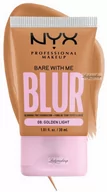 Podkłady do twarzy - NYX Professional Makeup - BARE WITH ME - BLUR - Blurring Tint Foundation - Wygładzający podkład do twarzy - 30ml - 08 GOLDEN LIGHT - miniaturka - grafika 1