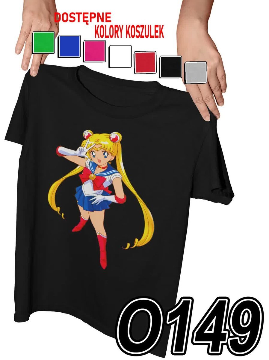 Koszulka Dziecięca Z Nadrukiem Sailor Moon Czarodziejki - M 134-140