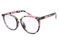 Okulary korekcyjne, oprawki, szkła - Okulary do komputera zerówki damskie PolarZONE 727 AK - miniaturka - grafika 1