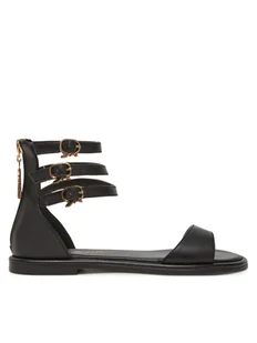 Patrizia Pepe Sandały PPJ327 31cz Czarny - Sandały damskie - miniaturka - grafika 1