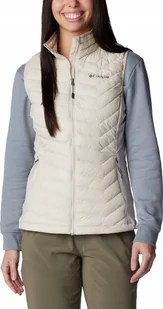 Columbia Columbia Powder Pass Vest 1832222278 Beżowe S - Kurtki i kamizelki sportowe damskie - miniaturka - grafika 1