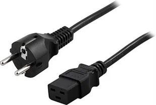 Kabel zasilający Deltaco DELTACO kabelis , 16A, CEE 7/7 - IEC C19, 5m DEL-111T - Kable - miniaturka - grafika 1