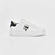 Sneakersy męskie - Męskie Sneakersy KARL LAGERFELD KAPRI MENS KARL NFT LO LACE KL52530N-011 – Biały - miniaturka - grafika 1