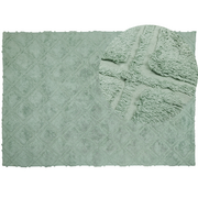 Dywany - Dywan bawełniany 160 x 230 cm zielony HATAY Lumarko - miniaturka - grafika 1