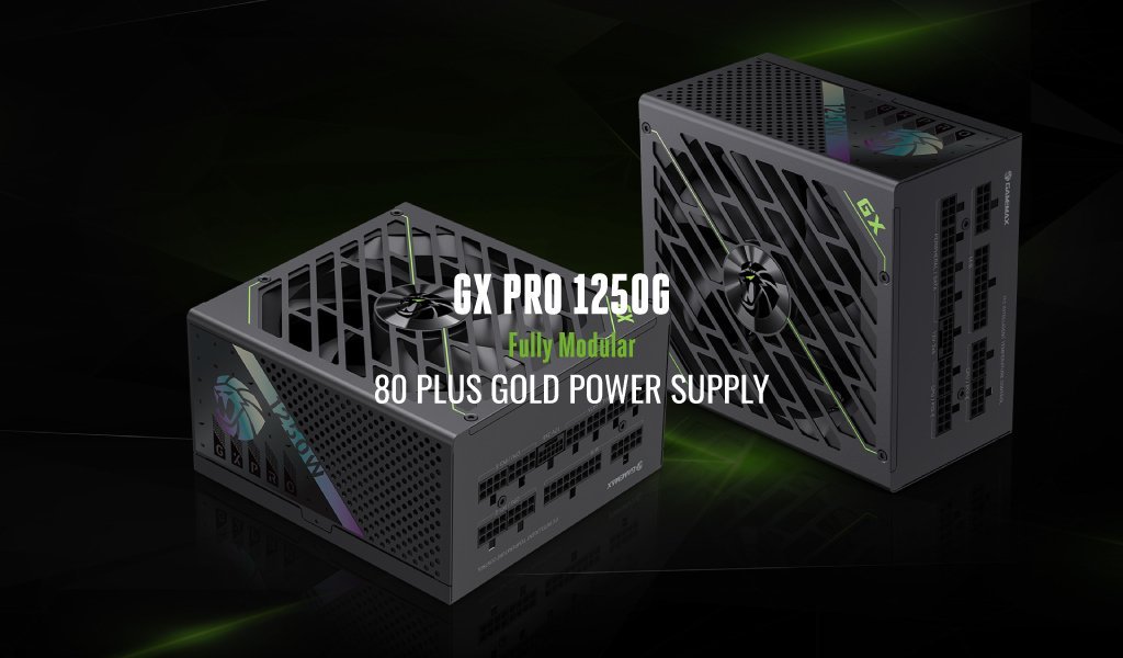GameMax PSU GX PRO 1250G 1250W Gold Full Modular