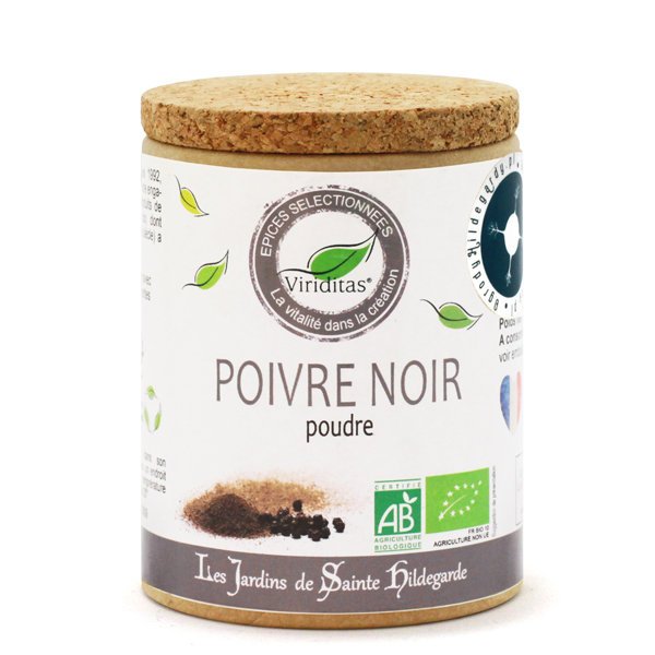 Przyprawy i zioła - Pieprz czarny 50g Bio* / Les Jardins de Sainte-Hildegarde