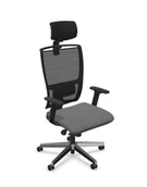Fotele i krzesła biurowe - Krzesło obrotowe Z-Body Mesh HRUA, biurowe, do gabinetu, siatkowe, z zagłówkiem, fotel ergonomiczny - miniaturka - grafika 1