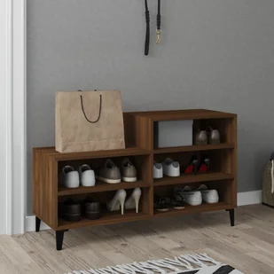 Lumarko Szafka na buty, brązowy dąb, 102x36x60 cm - Szafki na buty - miniaturka - grafika 7