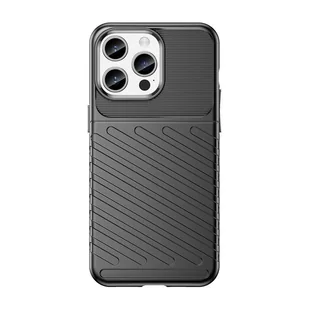 Pancerne etui iPhone 15 Pro Max Thunder Case - czarne - Etui i futerały do telefonów - miniaturka - grafika 1