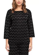 Swetry damskie - TRIANGLE Sweter damski, Czarny (Black Colorblockin 99x3), 42 PL - miniaturka - grafika 1