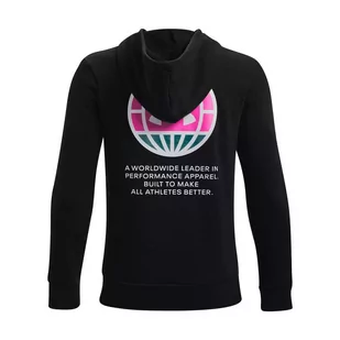 Bluza chłopięca Under Armour Rival Fleece ANAML Hoodie - Bluzy dla dziewczynek - miniaturka - grafika 2
