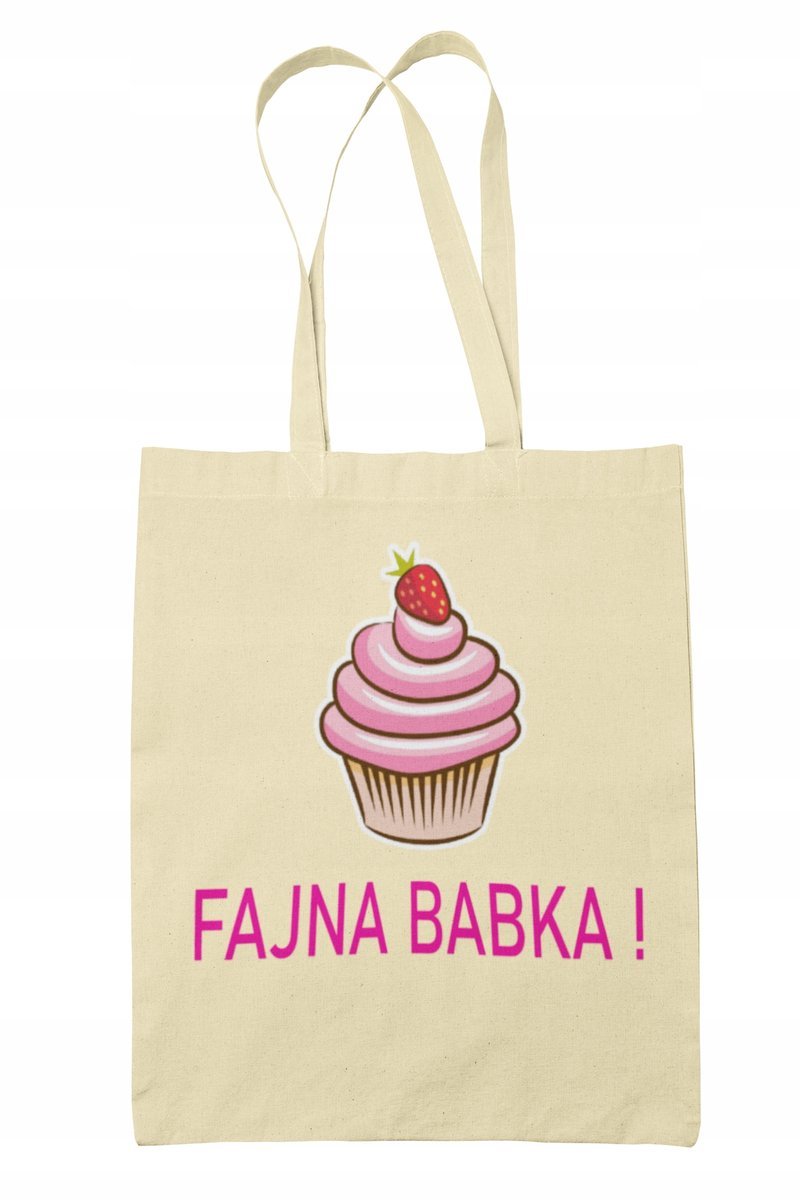 Torba Shopper-Materiałowa-Na Ramie-Napis Śmieszny