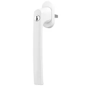 Klamki - Klamka do drzwi PSK z kluczykiem Biała trzpień 45mm - miniaturka - grafika 1