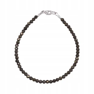 Bransoletka Naturalny PIRYT Fasetowany 3,0mm Srebrne Zapięcie - Bransoletki - miniaturka - grafika 1