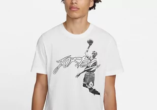 Nike Air Jordan Dri-Fit Graphic Crew Tee White - Koszulki męskie - miniaturka - grafika 1