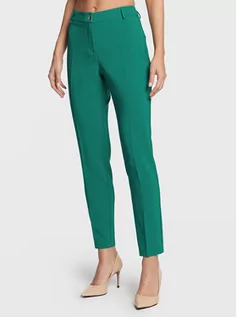 Spodnie damskie - Rinascimento Spodnie materiałowe CFC0110515003 Zielony Slim Fit - grafika 1