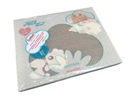 Otulacze - Koc dziecięcy bawełna 110x140 szary miękki kocyk otulacz dla niemowląt PUDEL - miniaturka - grafika 1