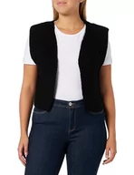 Kurtki damskie - ONLY Onlloui Vest Ex KNT kurtka damska z dzianiny, czarny, L - miniaturka - grafika 1