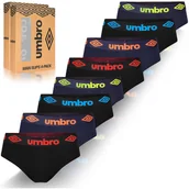 Komplety bielizny - Umbro Slipy Majtki Męskie Bawełniane Zestaw 8 sztuk Rozmiar L - miniaturka - grafika 1