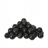 Dekoratorstwo - Szklane koraliki 8 mm - czarne, połyskujące - 50 szt - miniaturka - grafika 1
