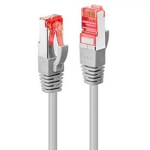 LINDY RJ-45/RJ-45 kat.6 S/FTP Szary 0.3m 47700 - Patchcordy - miniaturka - grafika 1