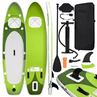 Deski SUP i akcesoria - Vidaxl Nadmuchiwana Deska Sup Z Akcesoriami, Zielona, 360X81X10 Cm - miniaturka - grafika 1