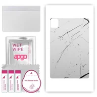 Akcesoria do tabletów i e-booków - folia naklejka skórka strukturalna na TYŁ do Apple iPad Pro 11 5 gen. 2024 - Marmur Biały - apgo SKINS - miniaturka - grafika 1