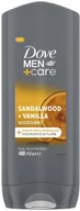 Żele pod prysznic dla mężczyzn - Dove Men+Care Sandalwood + Vanilla Żel pod prysznic dla mężczyzn 400ml - miniaturka - grafika 1