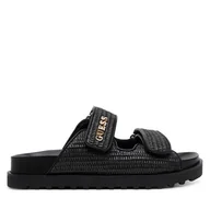 Klapki i japonki damskie - Klapki Guess Fadeliza FLJFDE FAP19 Czarny - miniaturka - grafika 1