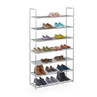 Szafki na buty - stojak na buty relaxdays metalowy srebrny - miniaturka - grafika 1
