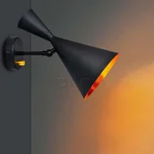 Lampy ścienne - Kinkiet Modern 1 x 20 W E27 czarno-złoty 307996 - miniaturka - grafika 1